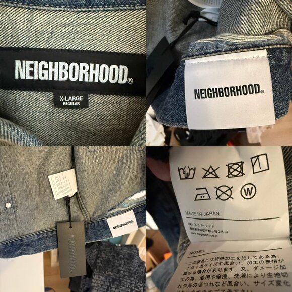 NWT - NEIGHBORHOOD SAVAGE DENIM TYPE-1 JACKET 242xbnh-jkm01 Size XL - Picture 13 of 16